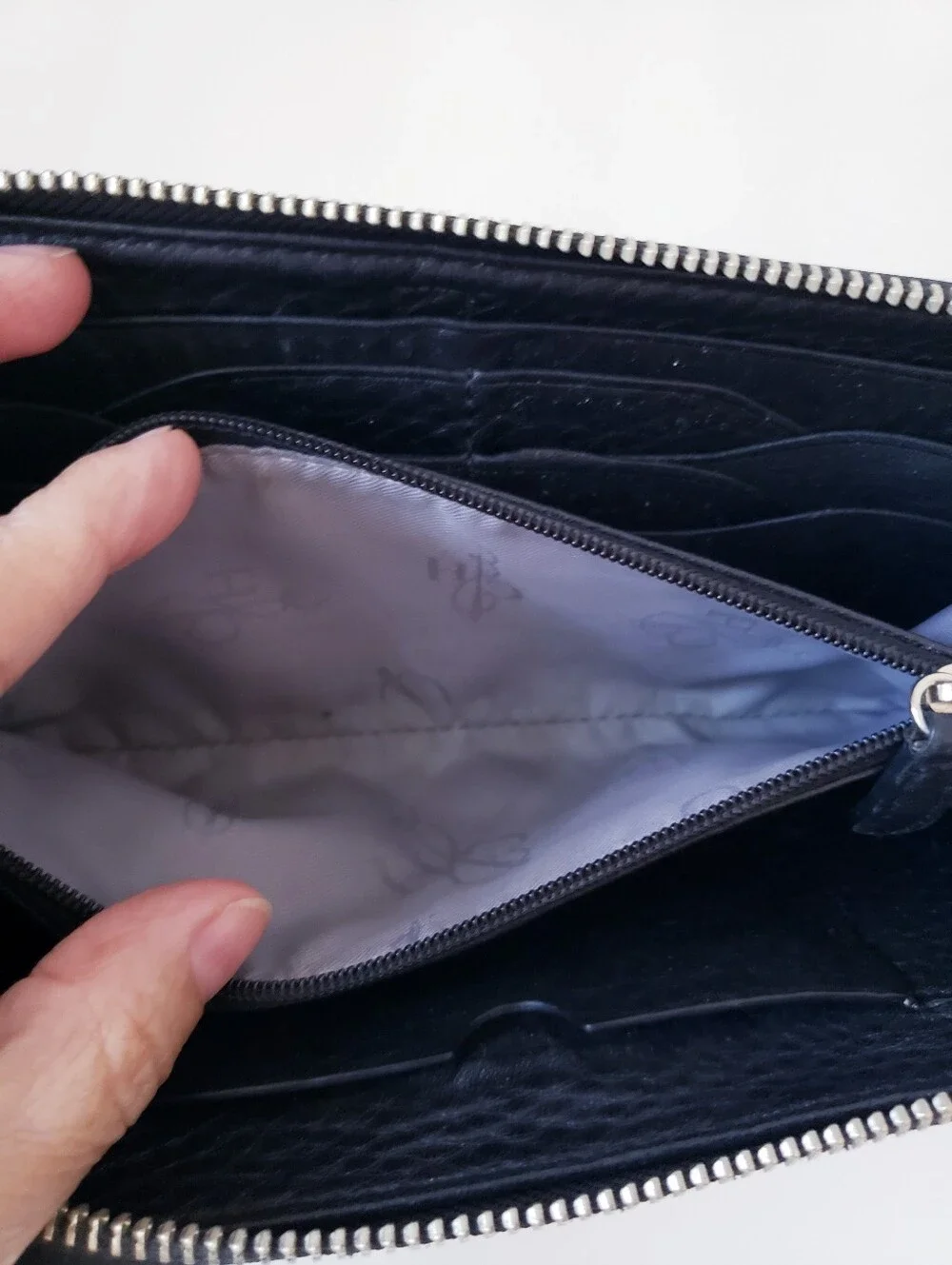 Vintage Cole Haan Black Pebble Leather Wallet